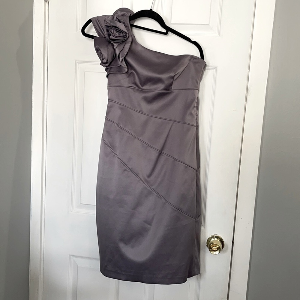 One shoulder cocktail dress